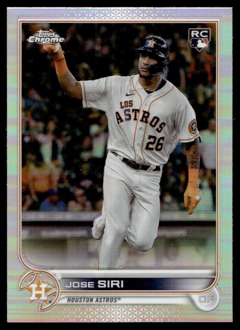 2022 Topps Chrome Refractor Jose Siri Rookie G30 Houston Astros #204