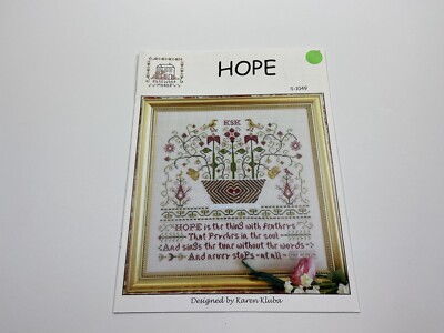 Rosewood Manor Hope Counted Cross Stitch Pattern Bird Floral Flower