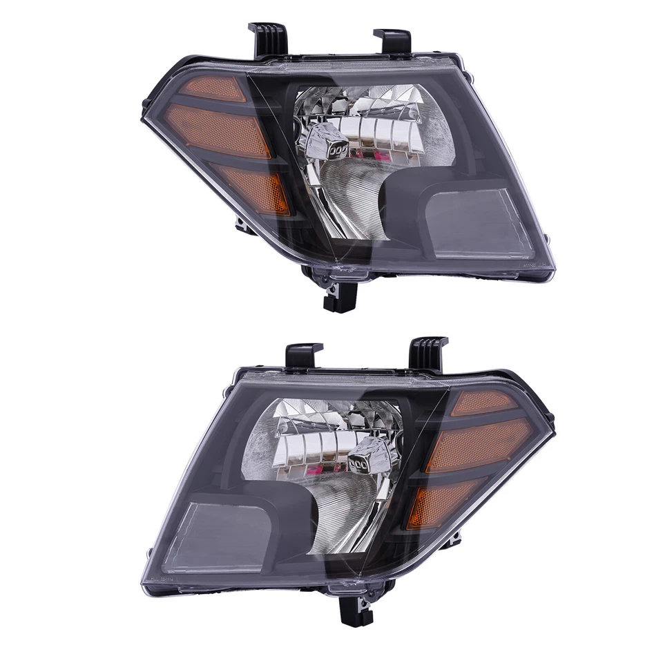 For Nissan Frontier 2009-2020 Headlights Driver & Passenger Side Pair Headlamps Foto 2 de 4