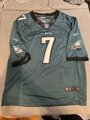 Nike Men's Medium On Field NFL Eagles Jersey #7 Sam Bradford Home Green XL 