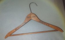 VTG Wood Joseph's Clothes Coat Hanger Brooklyn NY 1512 Pitkin Avenue Advertising