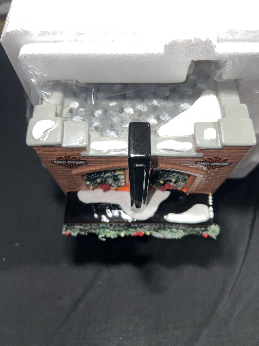 Department 56 Snow Village Harley Davidson #4020216 Light Up