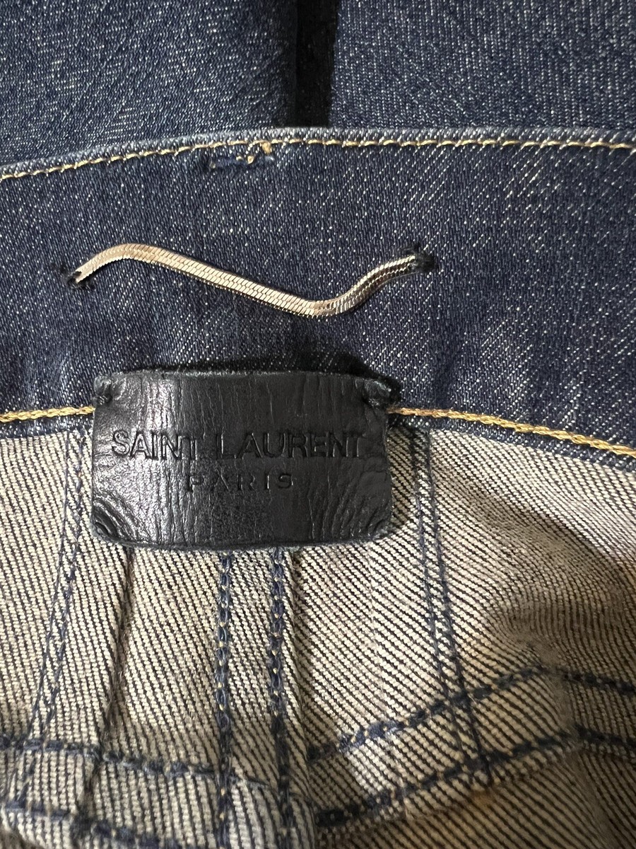 Saint Laurent Paris D02 M/SK-LW Jeans Mens 32 X 34 Italy Denim