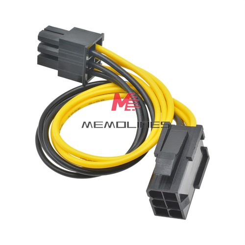 Mini PCI-E 6-Pin Male to PCI-E Express Female Power Extension Cable Adapter Cord - 第 2/6 張圖片