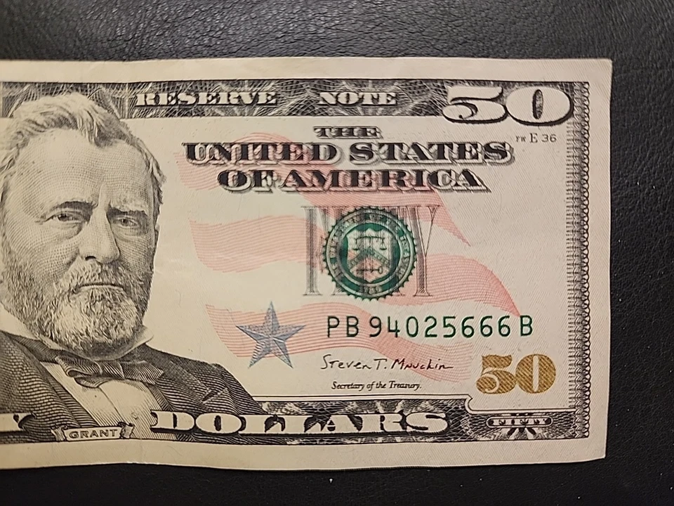 罕见序列号带 666 美元末尾 50 美元钞票稀有票据系列 2017A — 第 3/4 张图片