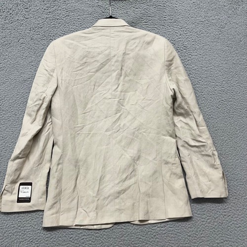 Nordstrom Linen Blazer Boys Youth 18 Beige Sport Coat Classic Beach Nautical - Picture 11 of 13