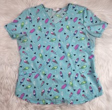 Scrubstar M Poly Spandex Multicolor Popsicle Ice Cream