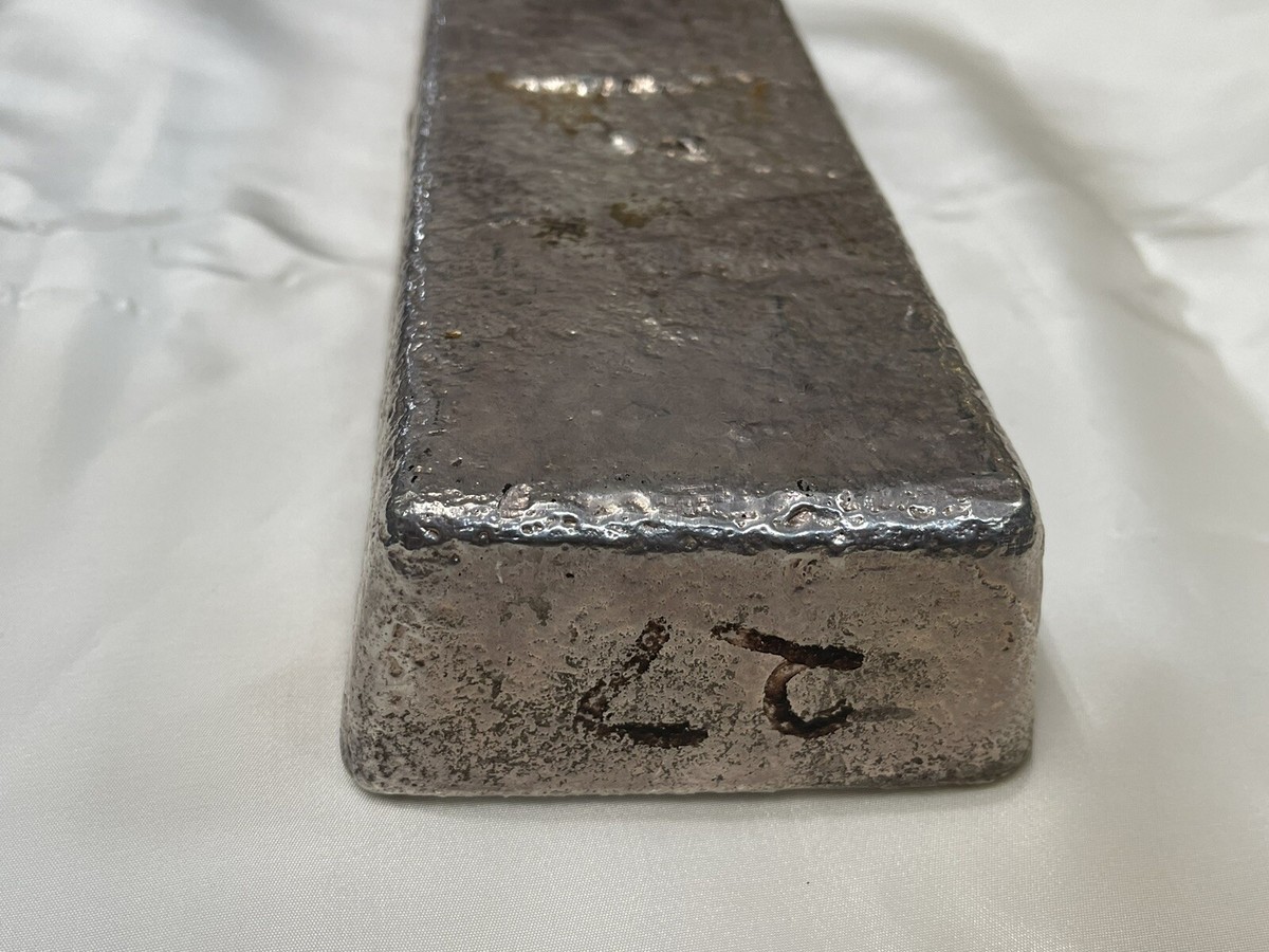 500.61 Oz Silver Bar Johnson Matthey Canada JMC Old Loaf Pour w