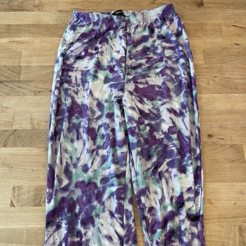 New Look Flared Tie Dye Leggings Size Large - Picture 2 of 6