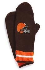 Outerstuff Youth Cleveland Browns Logo Gloves Mittens Boys (8-18)