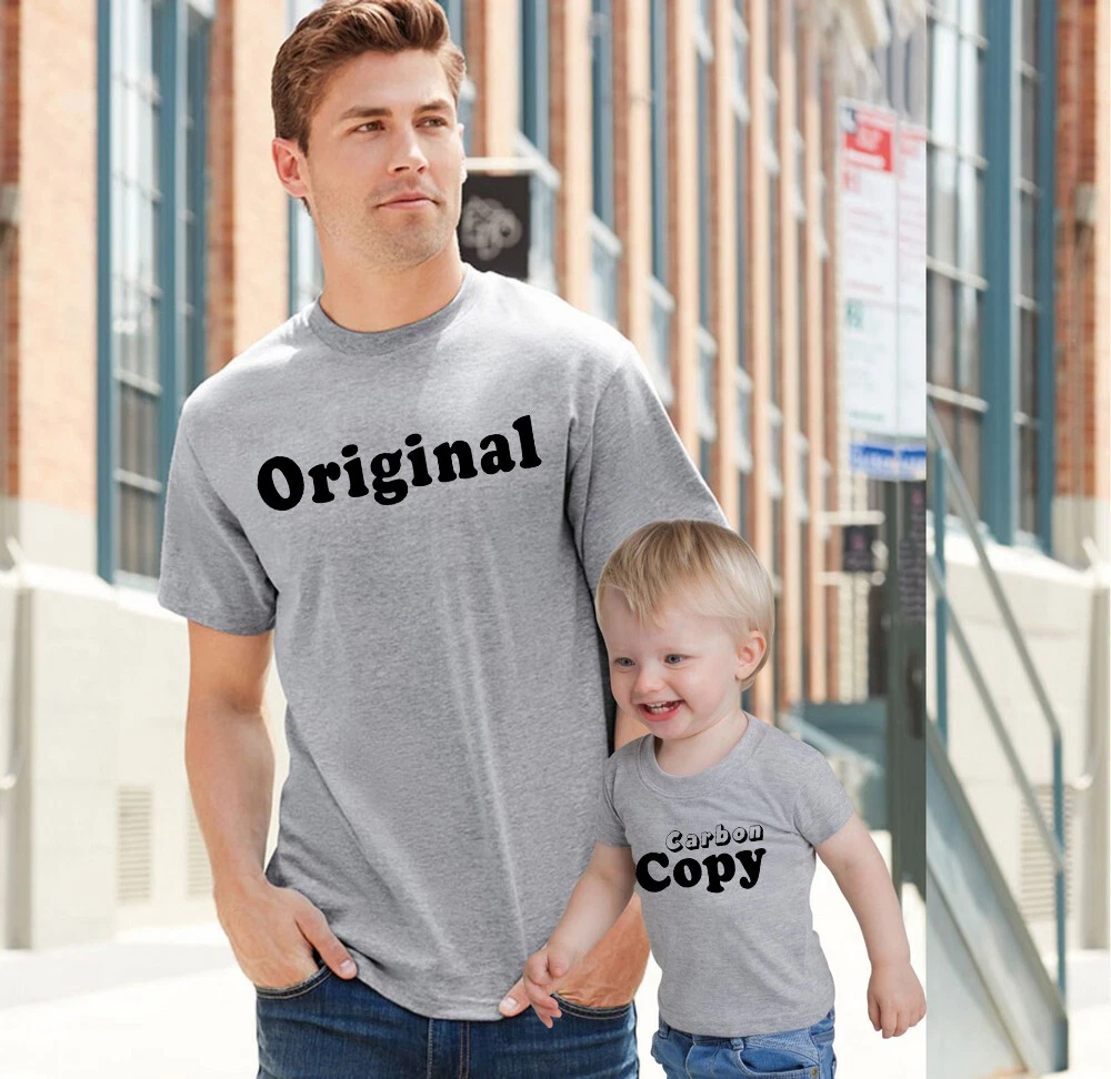 Family matching top shirts for pictures