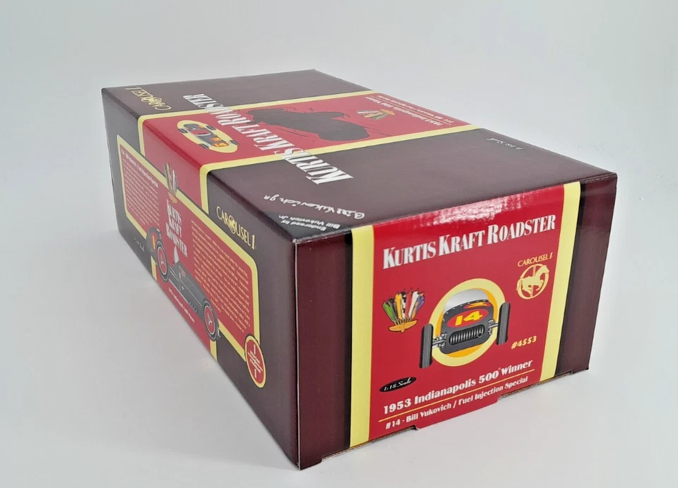 Carousel  1/18 Kurtis Kraft Roadster 1953 #14 winner 500 Indianapolis - Immagine 2 di 4