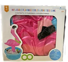 ANKYO Inflatable Flamingo Cooler & Ring Toss Game (4+ Ages)