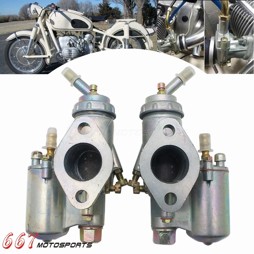 Carburador motor aluminio PZ28 750cc para BMW R50 R60/2 R69S R12 R1 R71 M72 Foto 2 de 4