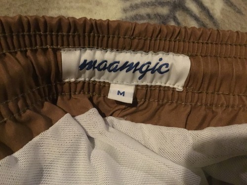 Bañador Maamgic Para Hombre Retro Marrón Floral Malla Elastizado Calce Ajustado Mediano Nuevo sin Etiquetas - Imagen 6 de 6