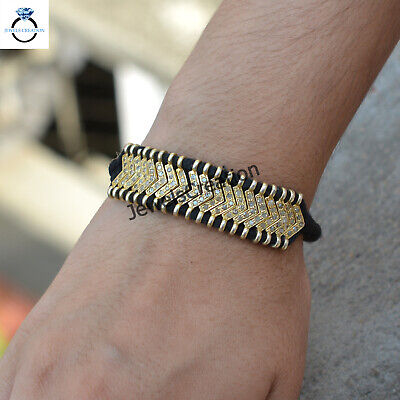Scosha | Diamond Chain Macrame Bracelet in Black Flyline
