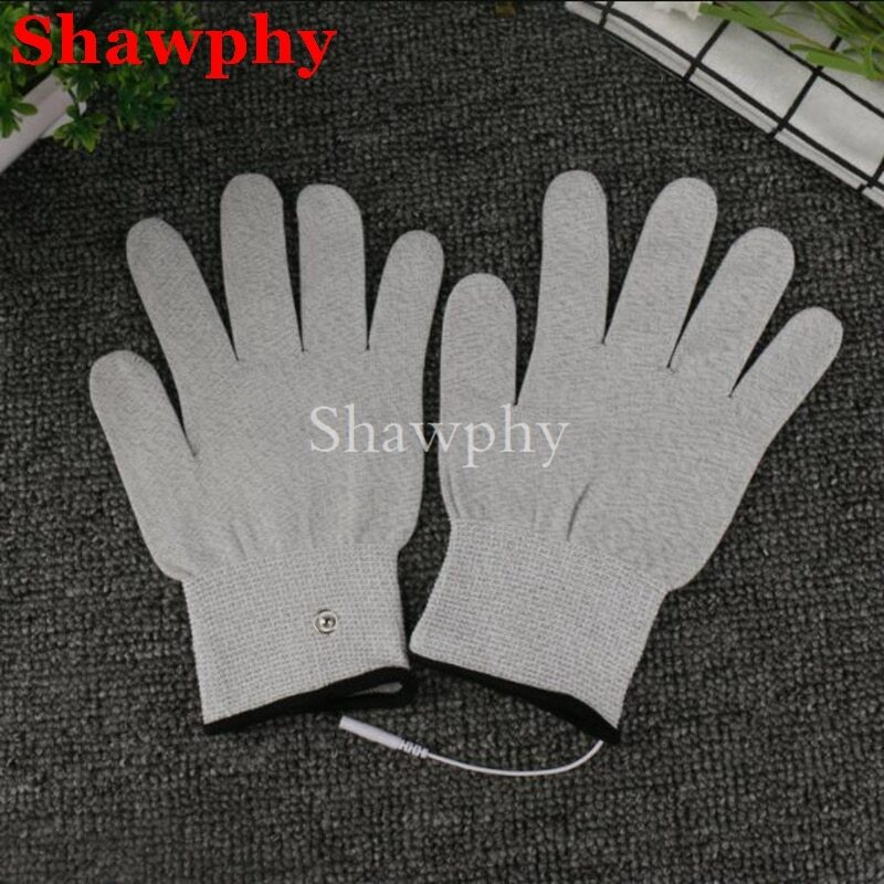 SAOLA Guanto conduttivo in fibra d'argento ginocchiera calza elettrodo massaggio elettrico