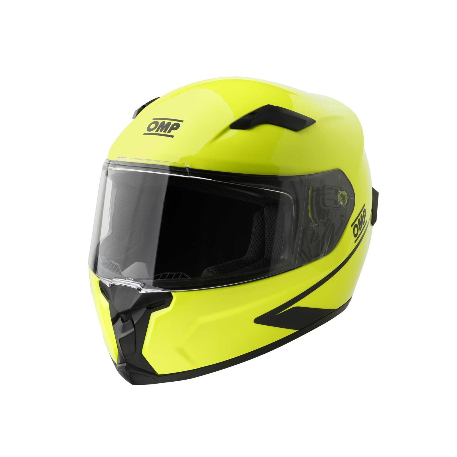 CASCO INTEGRALE GIALLO KART MOTO OMP CIRCUIT EVO2 SC0-0616-A01 ECE 22.06