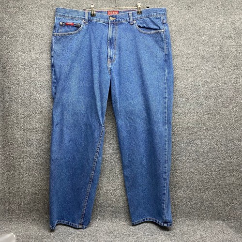 Pantalones de mezclilla para hombre Chaps corte clásico 40X30 azules verdadera marca americana - Imagen 1 de 12