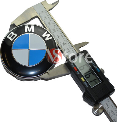 KIT 4 COPRIMOZZO BMW LOGO TAPPI RUOTA Serie 1 2 3 4 5 6 7 M Z X CAPS - Foto 8