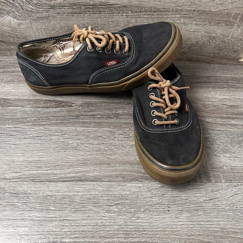Vans Sneakers Classiche Uomo Tg 9 5 Donna Tg 11 Lacci Nero Skater Grunge DIFETTO