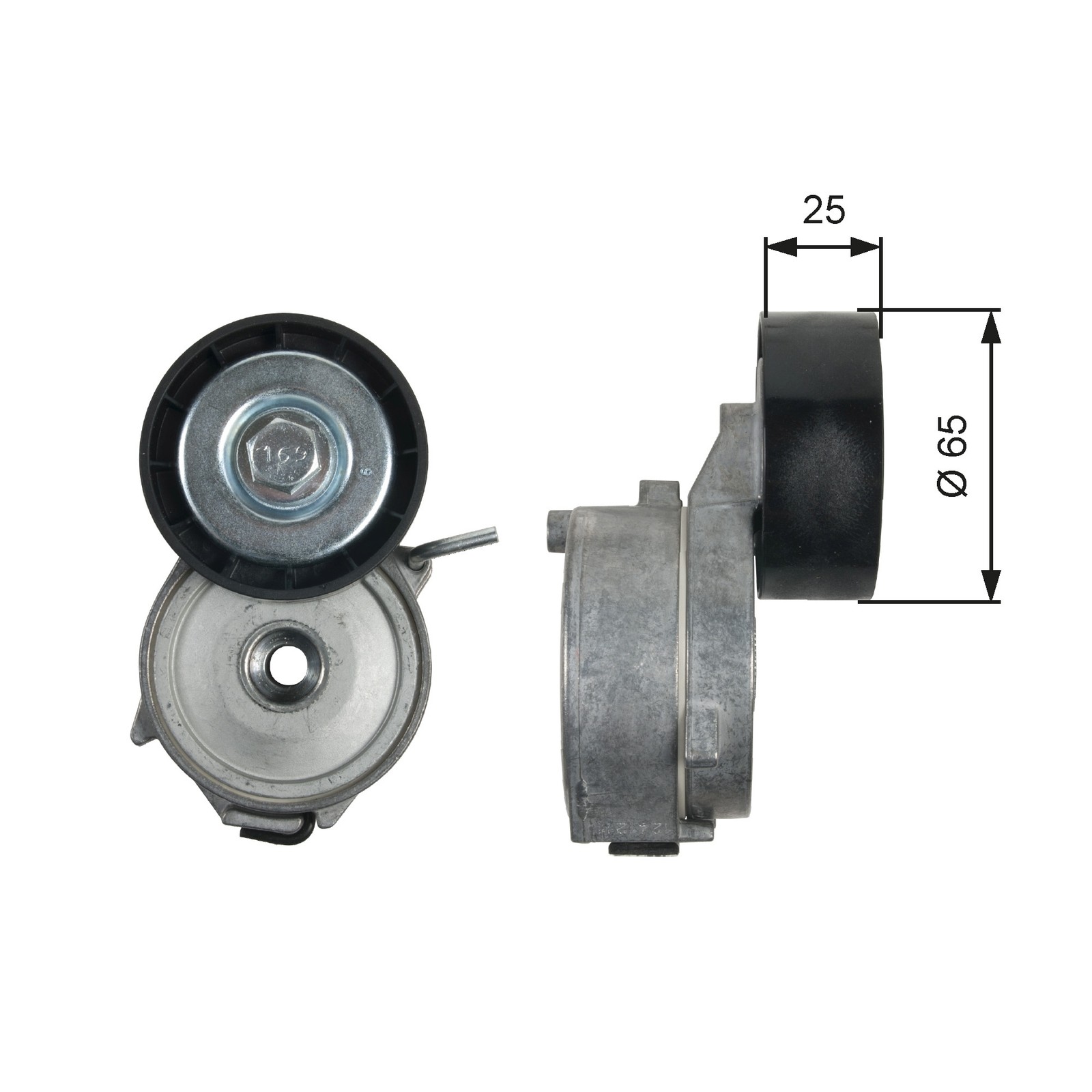 Aux Belt Tensioner fits JAGUAR XF X250 2.2D 11 to 15 Drive V-Ribbed Gates New - Image 3