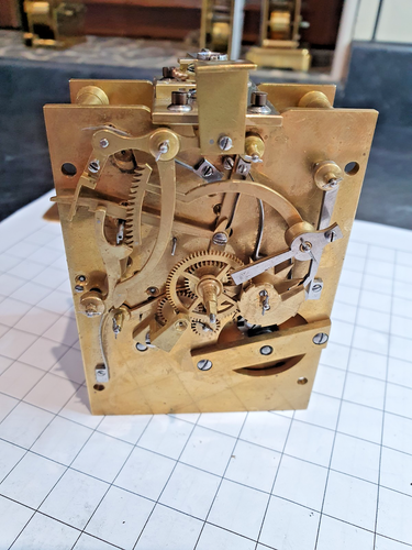 A FINE QUALITY REPEATING CARRIAGE CLOCK IN GILDED BRASS BY HENRY CAPT GENEVE VGC - Picture 10 of 13