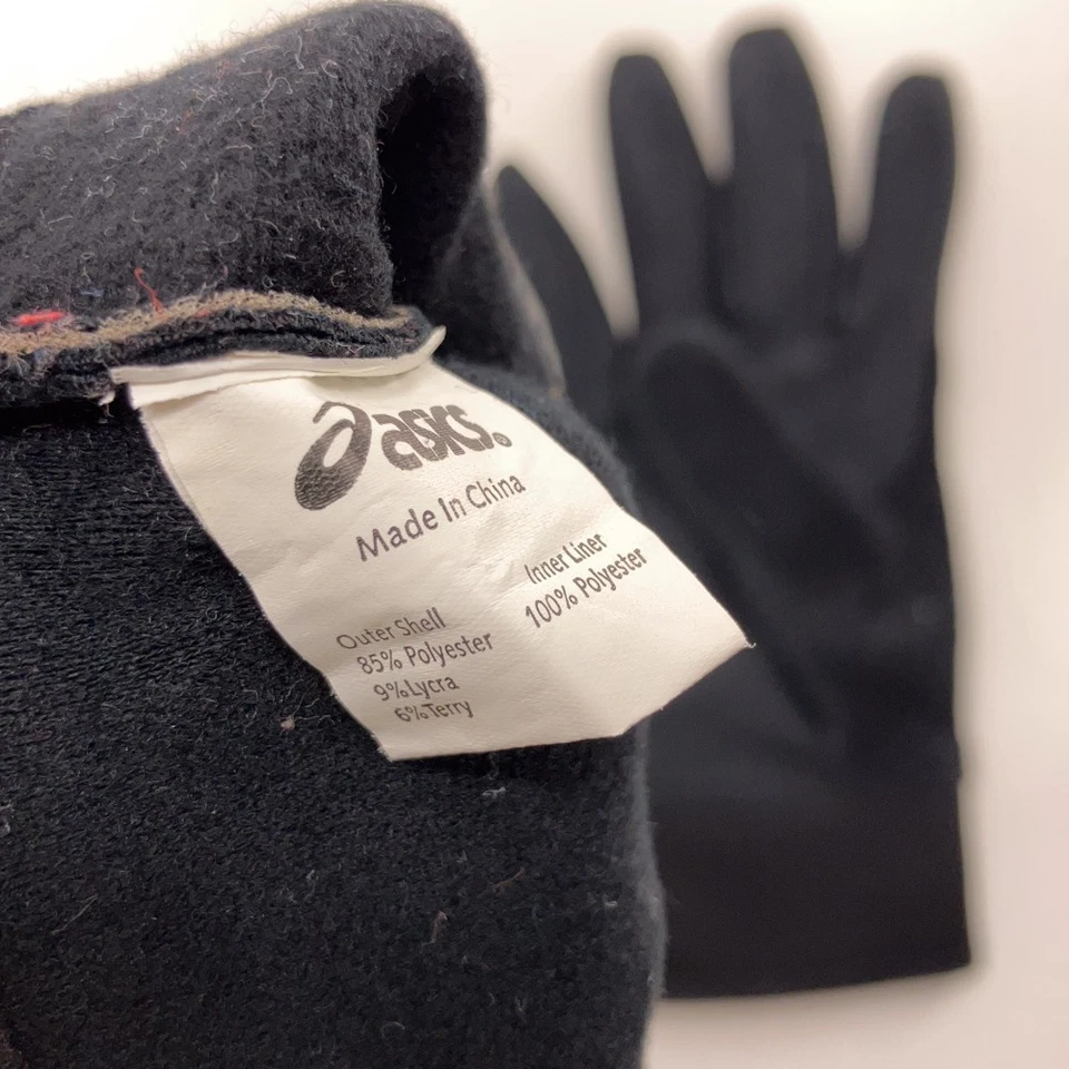 Guantes de invierno para correr Asics negros L-XL Foto 3 de 4