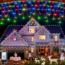 New 1332 LED 132ft Christmas String Lights Outdoor, 12 Modes Dimmable Curtain