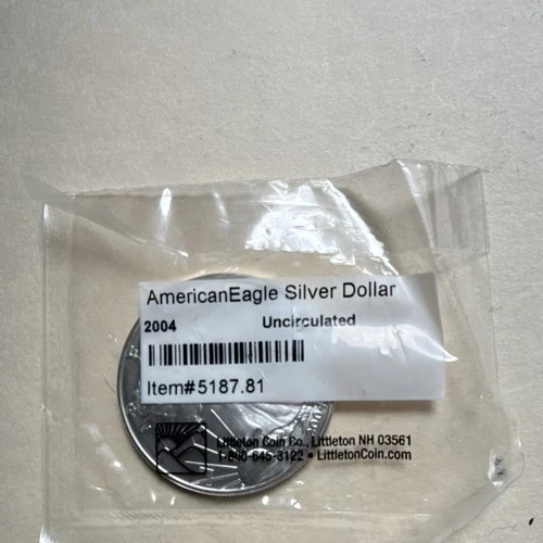 US Mint American Eagle 2004 Silver Dollar 1 oz .999 Business Strike