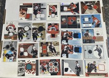 (22) Simon Gagne Philadelphia Flyers Relic Memorabilia Jersey NHL Hockey Cards