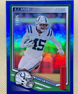 E.J. Speed #48 [Artist Proof] 2025 Panini Score NFL /35