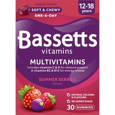 12-18 Years Summer Berries Flavour Multivitamins 30 Gummies