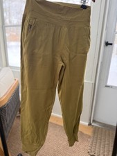 Athleta Women's S Green Nylon Spandex Jogger Sweat Yoga Pants Barely Worn