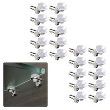 Thicken Design Zinc Alloy Glass Shelf Support Clip Bracket for Wardrobes