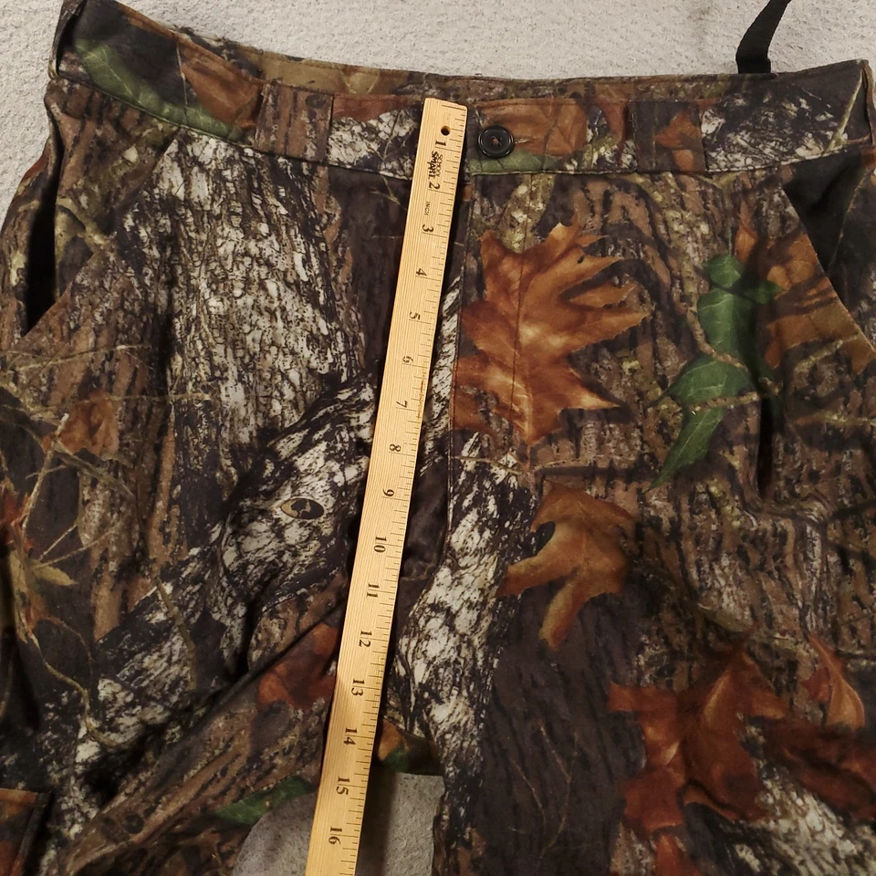 Pantalones de caza Stears camuflados para hombre grandes ropa seca forrados pantalones de lluvia roble musgo ruptura Foto 3 de 4