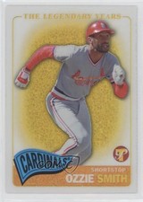 2005 Topps Pristine Legends Gold Die-Cut Refractor 2/65 Ozzie Smith #38 HOF k4s