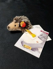2002 Steiff Porcupine Hedgehog "Sniffy" Mohair Button Germany Original Tags