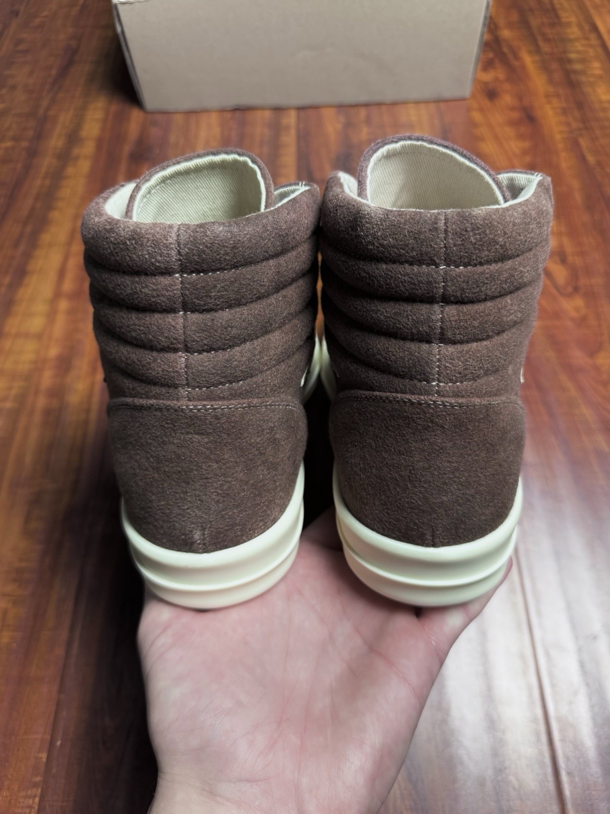 Rick Owens DRKSHDW Vintage Brown Dark Dust Milk Mens Sneakers - Size 43RO 10US image 7