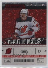 2023 Upper Deck Credentials Debut Ticket Access Red 61/349 Simon Nemec #184 au7