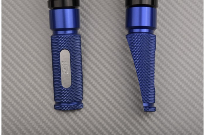 Cale-pieds passager arrière bleu pour moto Honda CBR 900 RR 1998-1999
