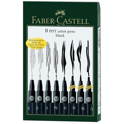 Pitt Artist Pen Pack - 8 Assorted Sizes