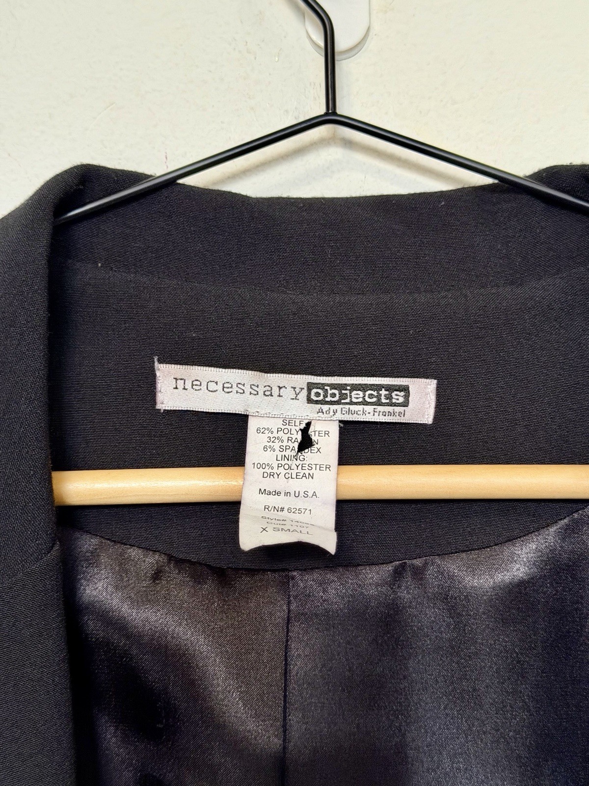 Necessary Objects Black Tailored Blazer Women’s X… - image 4