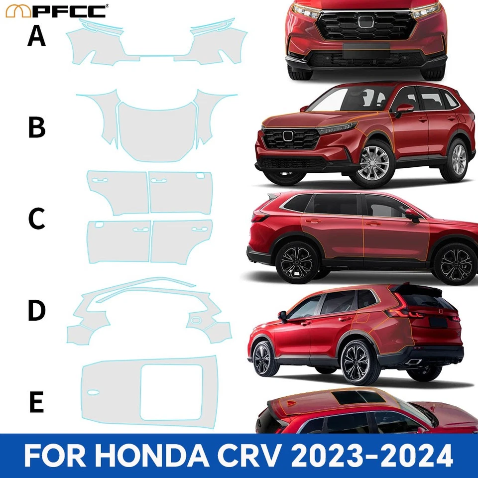 Матовая защитная пленка 8,5 мил PPF PreCut Full Car для Honda CR-V 2023-2025 - Изображение 2 из 4