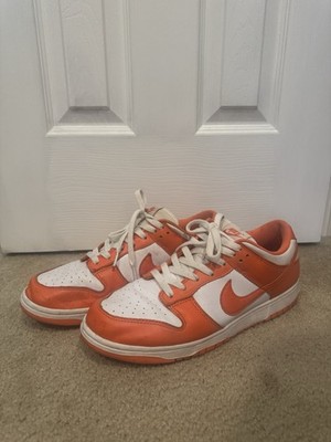 Nike Dunk Low Retro SP 'Syracuse' Size 12 Orange White Lightly Used