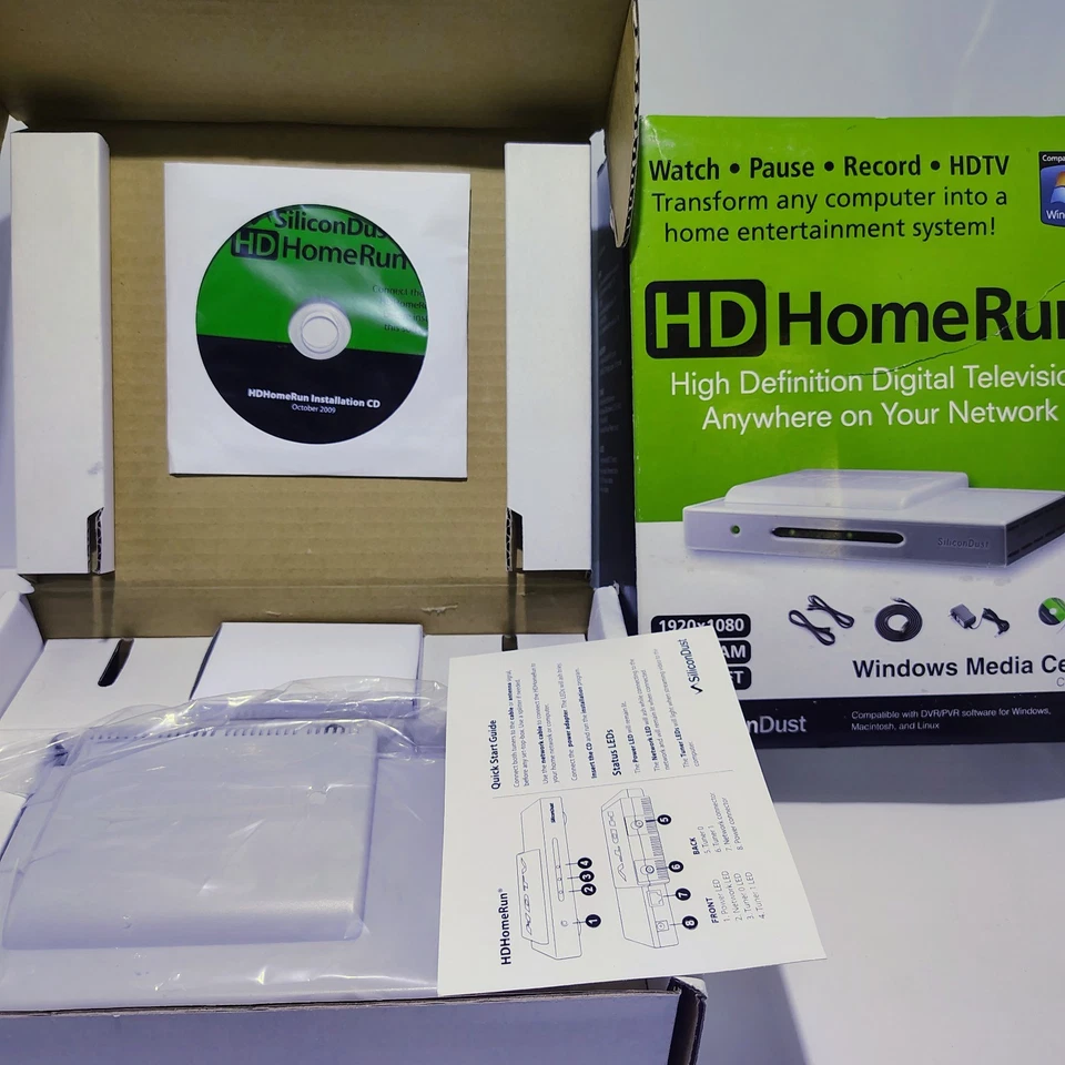 SiliconDust HDHomeRun OTA HDTV Network Tuner Dual ATSC NEW OPEN BOX - Image 2 of 4