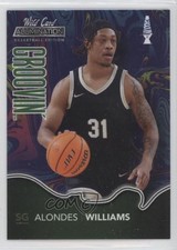 2021 Wild Card Alumination Groovin' Blue - Green Nameplate Alondes Williams n1u