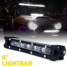 Ultra Slim Single Row Led Light Bar 60 Flood Offroad Work Light Truck Jeep Rzr