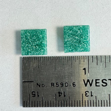 Vitreous Mini Glass Mosaic Tiles 3/8 inch 10mm Jade 75 pieces