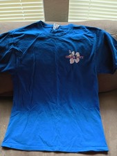 Trader Joe's Short Sleeve Royal Blue T-shirt Size Medium